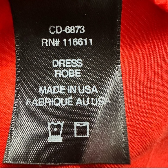 Anthropologie Amadi Miena Mini Red Wrap V-Neck Dress SZ X- Large Casual NWT READ - Picture 7 of 12